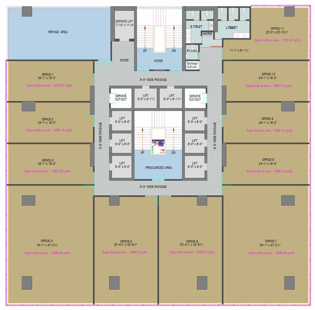 Floor Plan of Nakshatra Regalia in Gift City, Gandhinagar - Image 365400