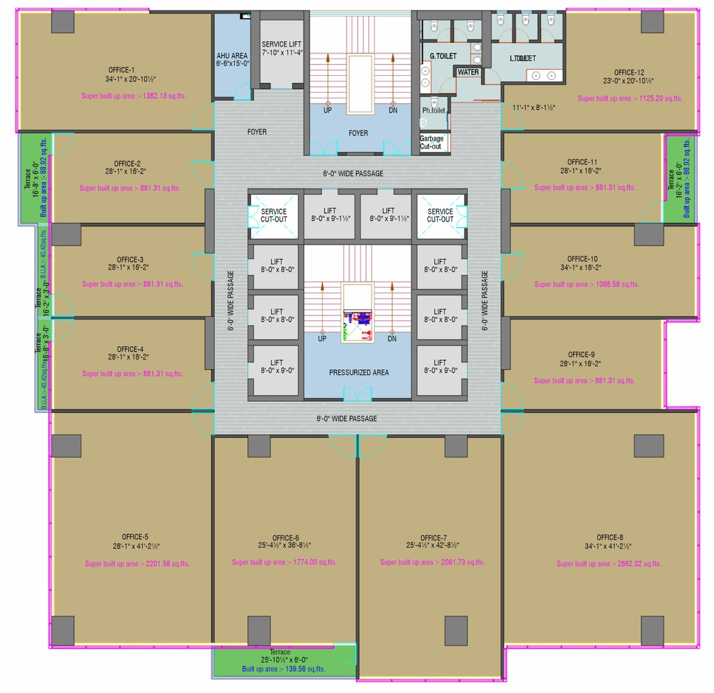 Floor Plan of Nakshatra Regalia in Gift City, Gandhinagar - Image 365401