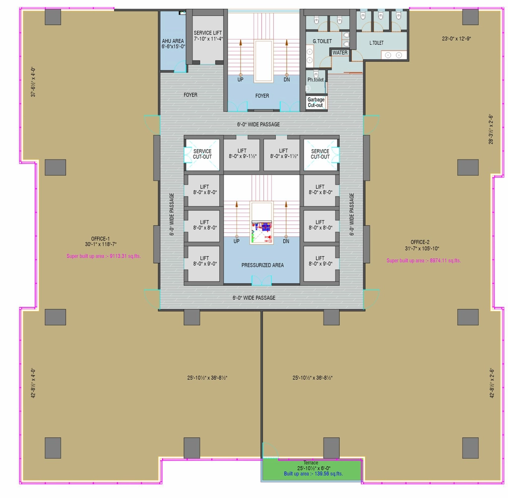 Floor Plan of Nakshatra Regalia in Gift City, Gandhinagar - Image 365398