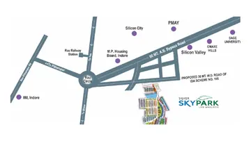 Location of M Jhaveri Silver Sky Park - Image 365353