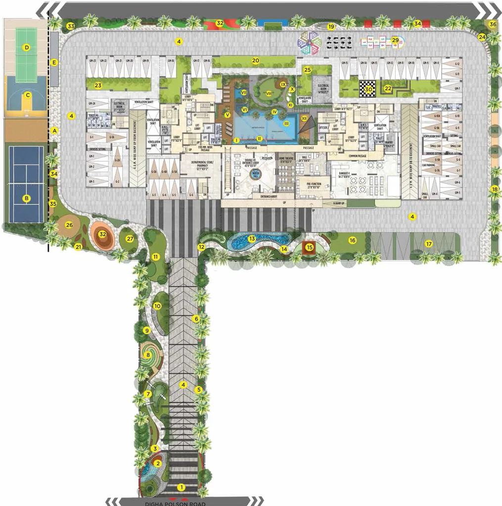 Master Plan of Durga 77 Degree Resort in Digha, Patna - Image 367807