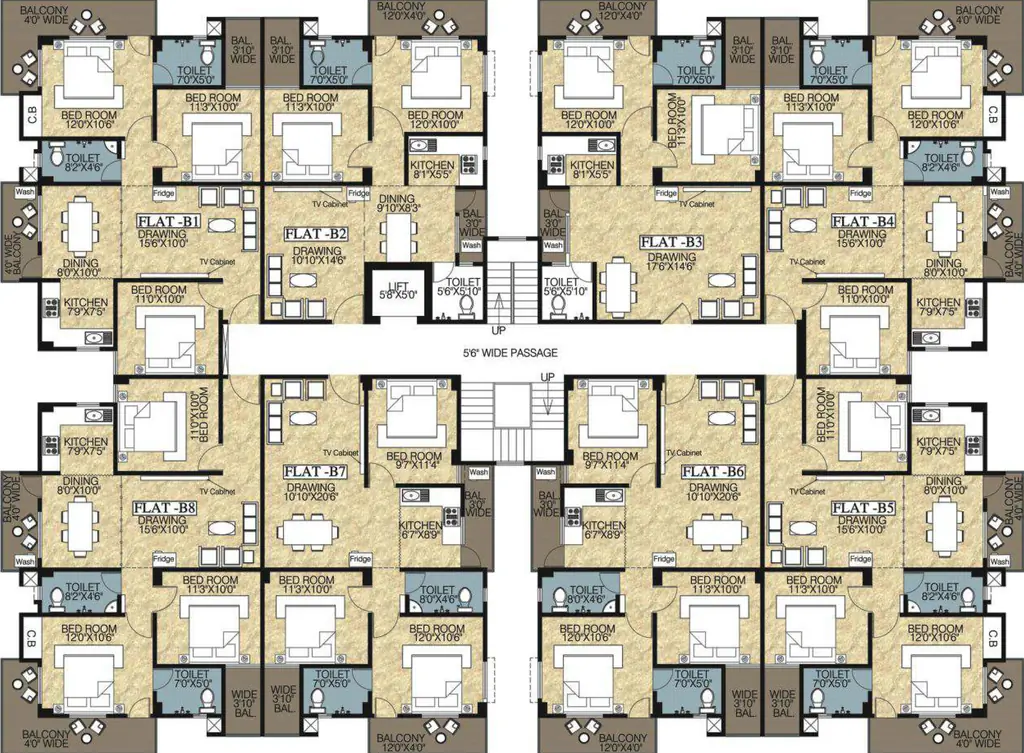 Floor Plan of Sai Ajay City in Danapur, Patna - Image 367852