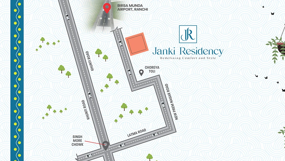 Location of Sky Maa Janki Residency in Namkum, Ranchi - Image 415213