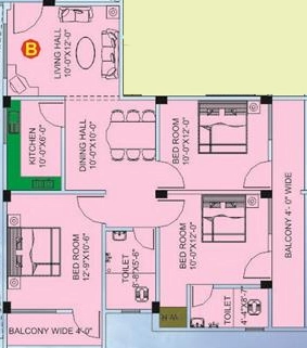 3 BHK Flat in Ananya Madhu Enclave in Hatia, Ranchi - Image 902586
