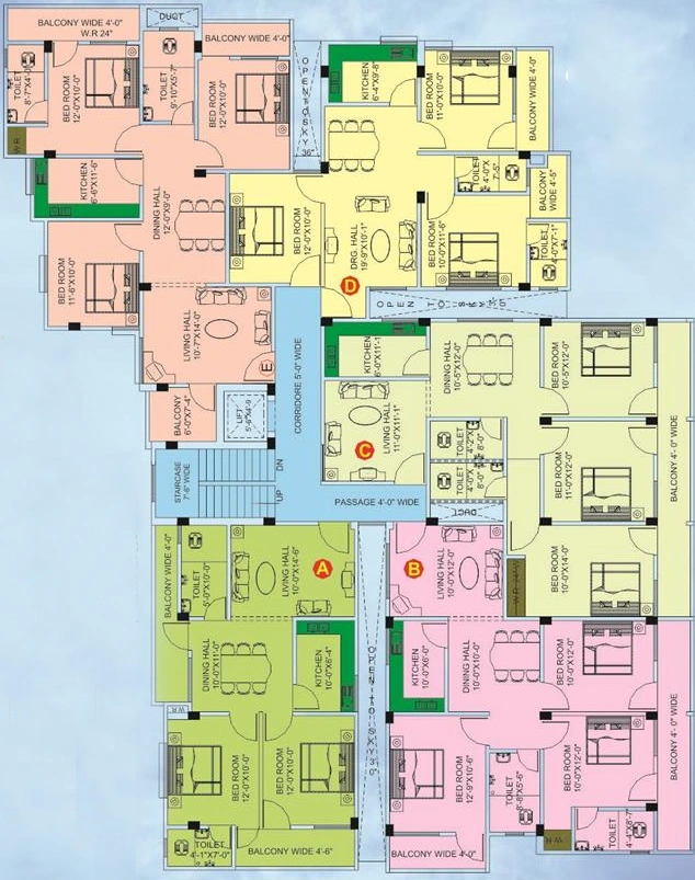 Floor Plan of Ananya Madhu Enclave in Hatia, Ranchi - Image 368836