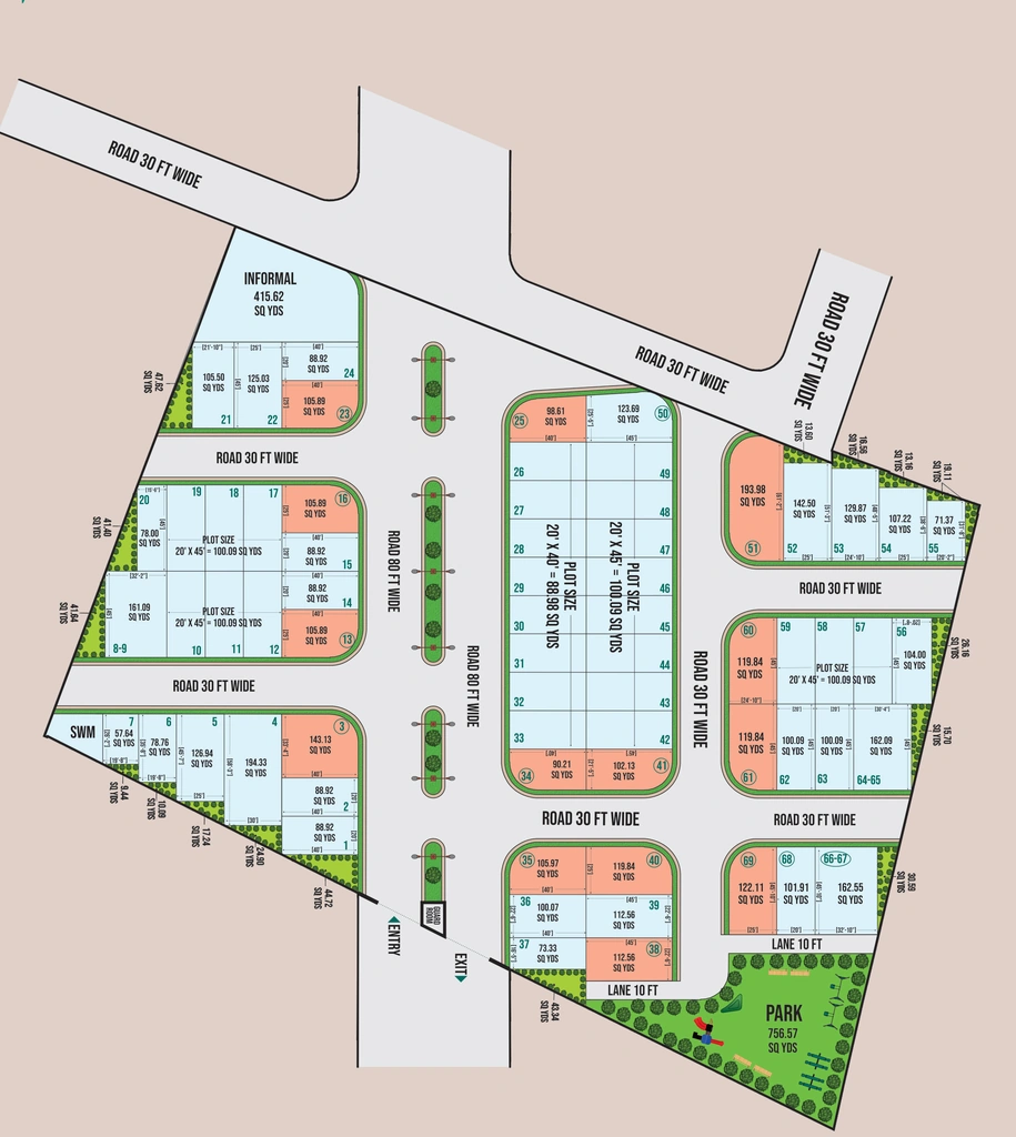 Master Plan of One Adarsh Nagar One in Sirsi Road, Jaipur - Image 366154