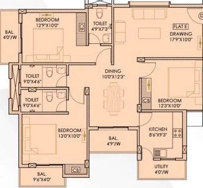 3 BHK Flat in Unno Chitrakoot Apartment in Doranda, Ranchi - Image 904007