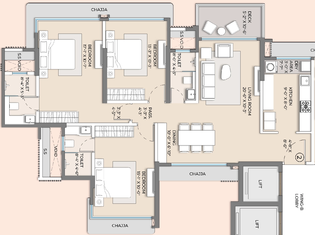 3 BHK Flat in Arkade Evoke in Goregaon West, Mumbai - Image 900625