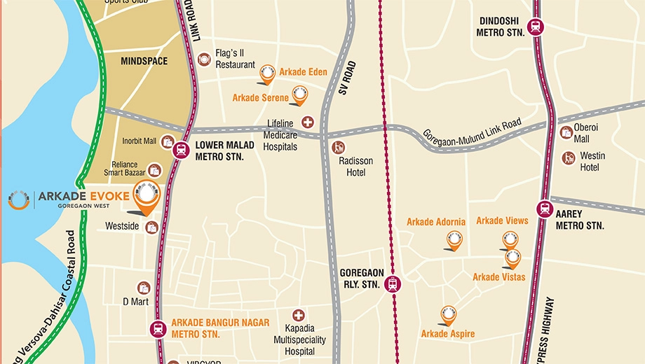 Location of Arkade Evoke - Image 392178