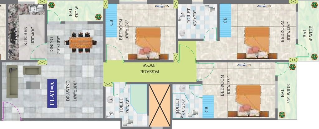 3 BHK Flat in Akshat Enclave in Hesal, Ranchi - Image 903983
