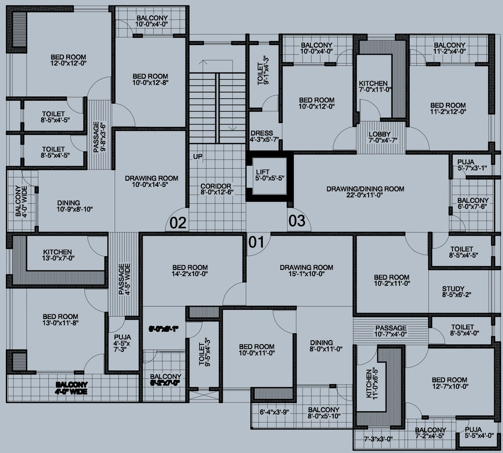 Floor Plan of Neel Usha Shree in Hesal, Ranchi - Image 371214