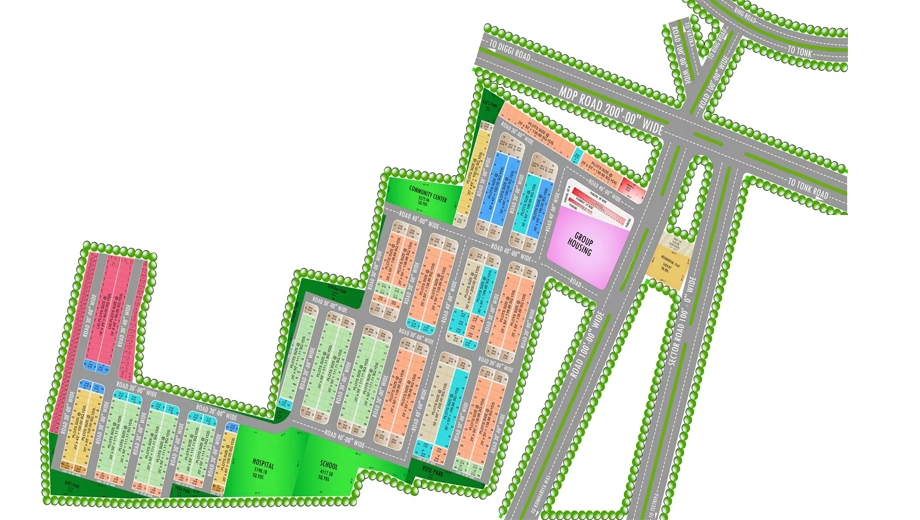 Master Plan of Kedia Kingdom in Tonk Road, Jaipur - Image 366875