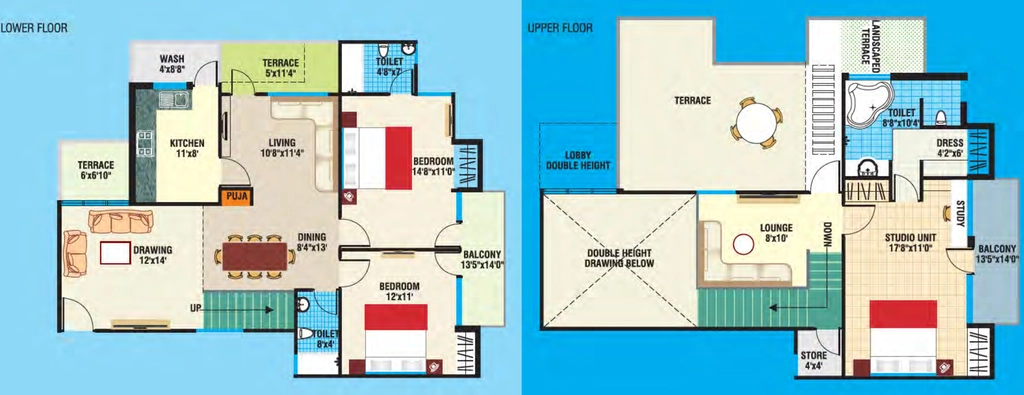 3 BHK Penthouse in AB Smart City Phase 2 in Katara Hills, Bhopal - Image 901249