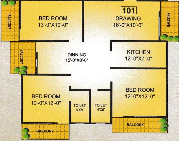 3 BHK Flat in Shree Nirmal Shree in Lalpur, Ranchi - Image 904014