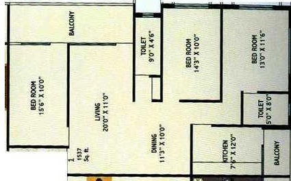 3 BHK Flat in Park Anandmani in Lalpur, Ranchi - Image 904015