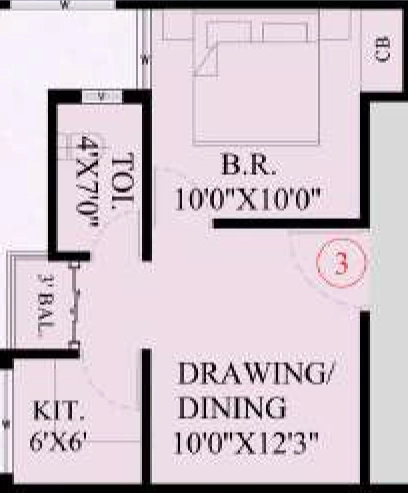 1 BHK Flat in Dice Chandranain Heights in Morabadi, Ranchi - Image 903986