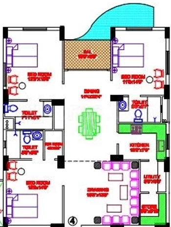 3 BHK Flat in Sri Radhe Krishna Garden in Morabadi, Ranchi - Image 904310