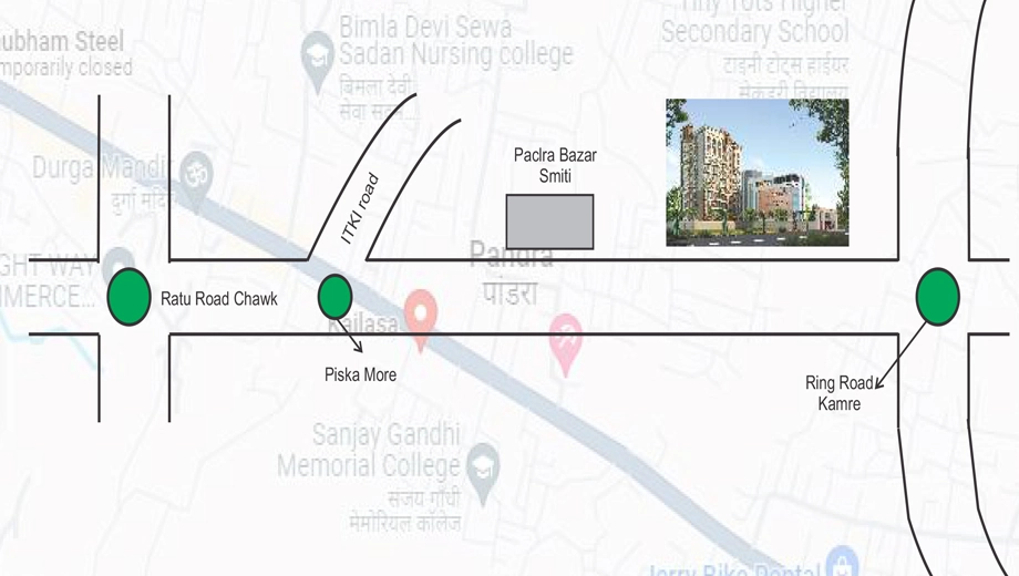Location of Pawansut Kailasa in Pandra, Ranchi - Image 371866