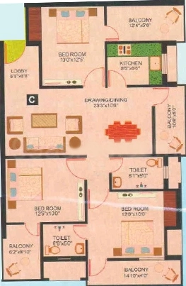3 BHK Flat in Bharat Janki Kunj in Pandra, Ranchi - Image 904347