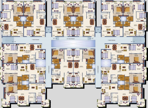 Floor Plan of Green Vatika MP Heritage in Namkum, Ranchi - Image 371941