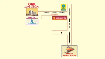 Location of DK Oak Jaipal Enclave - Image 371950