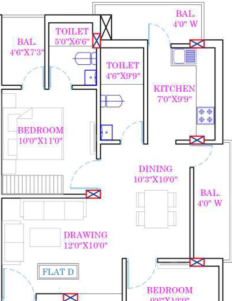 2 BHK Flat in Hritam Urmila Enclave in Namkum, Ranchi - Image 904374