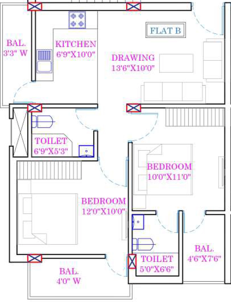 2 BHK Flat in Hritam Urmila Enclave in Namkum, Ranchi - Image 904373