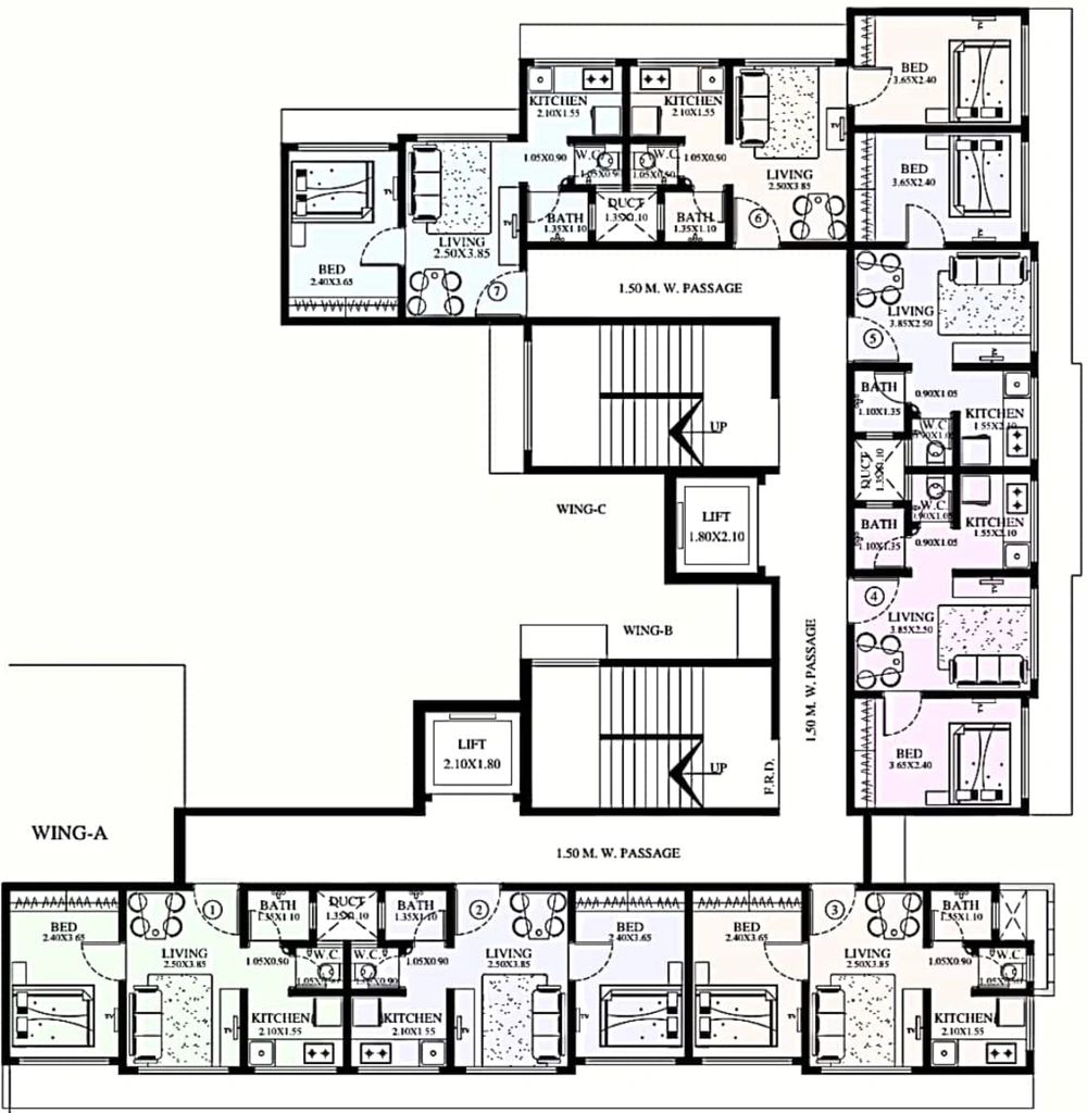 Floor Plan of Jainam Swayam Niketan in Dahisar West, Mumbai - Image 369482