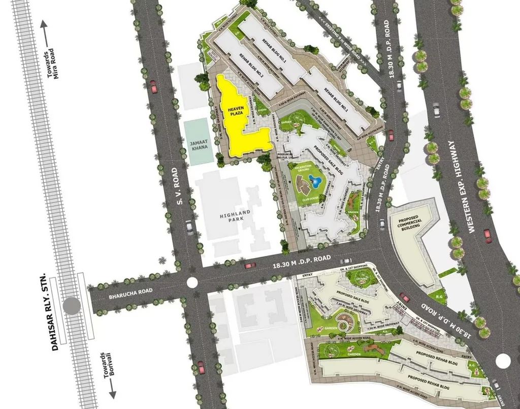 Master Plan of N Rose Heaven Plaza in Dahisar East, Mumbai - Image 369467