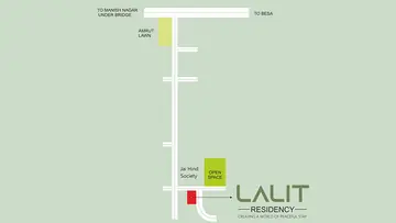 Location of Hi Tech Lalit Residency - Image 369190