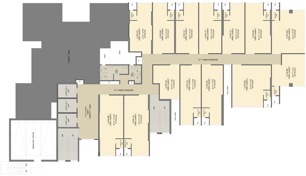 Floor Plan of Taramati Amaira Pallazo in Borivali East, Mumbai - Image 397701
