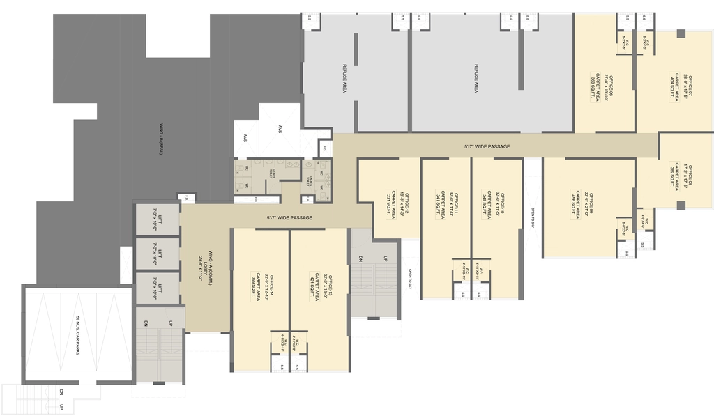 Floor Plan of Taramati Amaira Pallazo in Borivali East, Mumbai - Image 397700