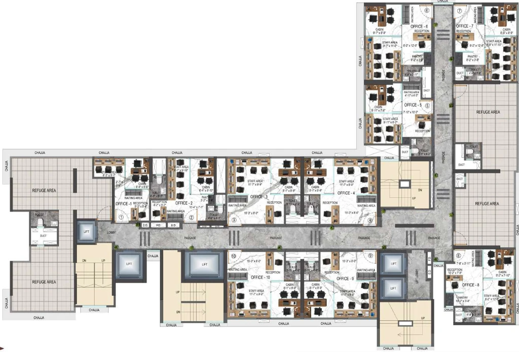 Floor Plan of Seven Star Plaza in Borivali East, Mumbai - Image 369553