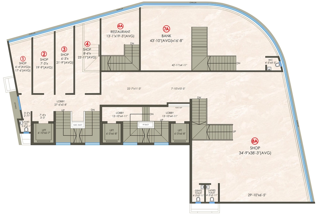 Floor Plan of Commercial Ami Vini Solitaire in Dahisar East, Mumbai - Image 369437