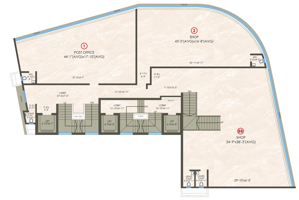 Floor Plan of Commercial Ami Vini Solitaire in Dahisar East, Mumbai - Image 369436