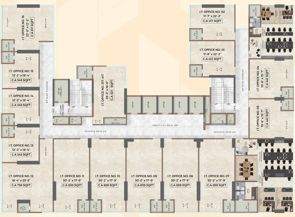 Floor Plan of Fenkin 9 Phase 2 in Thane West, Thane - Image 369686
