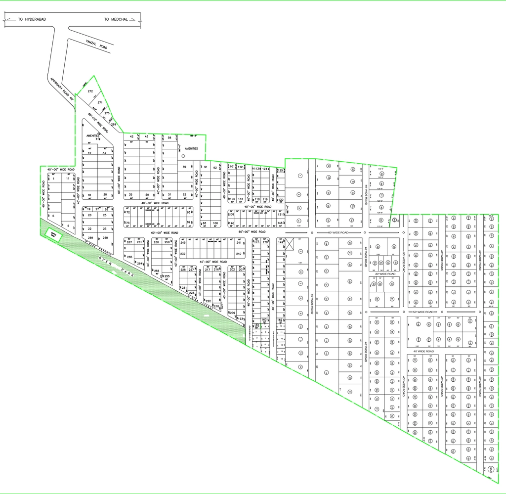 Master Plan of Jayadarsini Enclave in Kompally, Hyderabad - Image 369698