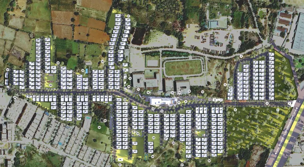 Master Plan of Parda Aksara Green Scapes in Pragathi Nagar, Hyderabad - Image 369589