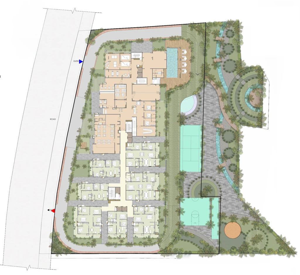 Master Plan of Gangothri Prithvi Towers in Manikonda, Hyderabad - Image 369950