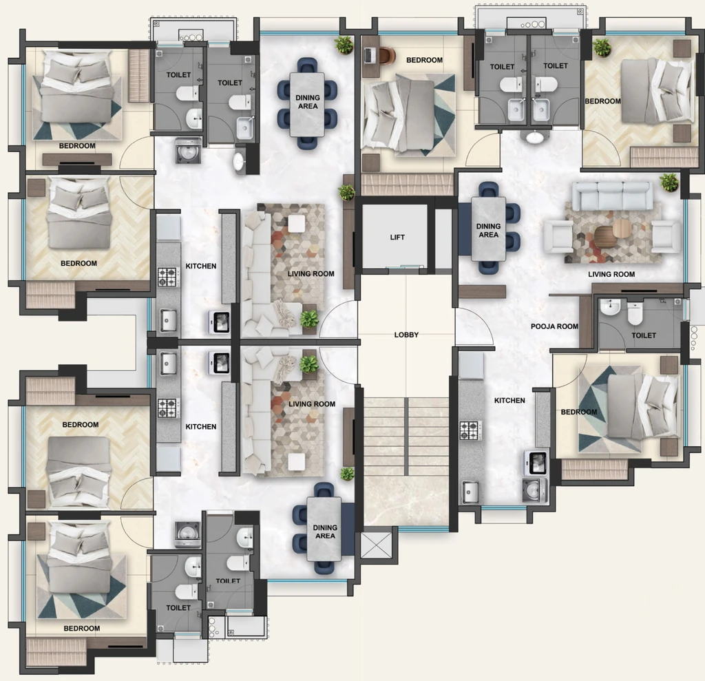 Floor Plan of Sanket By Ishanvi in Panch Pakhadi, Thane - Image 369677