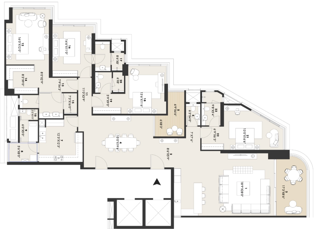 4 BHK Flat in Keyheights Rustomjee Cliff Tower in Bandra West, Mumbai - Image 903814