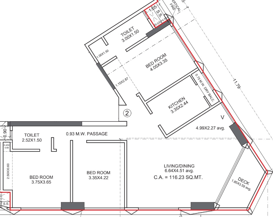 3 BHK Flat in JGB Satgurus Kismet in Bandra West, Mumbai - Image 903796