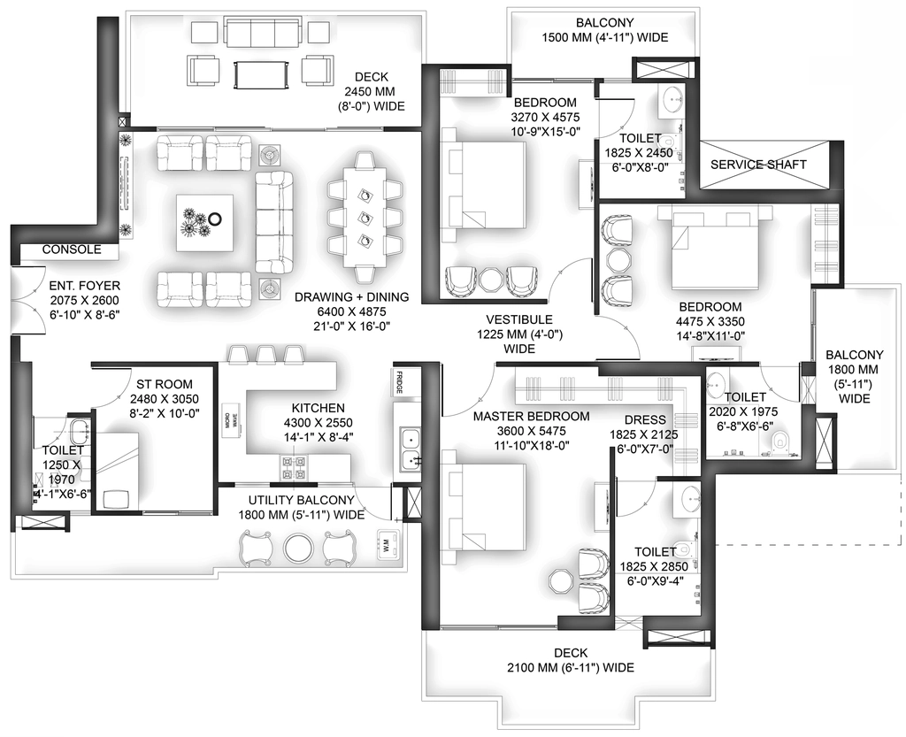 3 BHK Flat in VVIP Addresses Greater Noida in Sector 12, Greater Noida - Image 903500