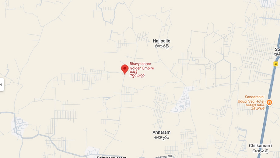 Location of Bhavyasree Golden Empire in Shadnagar, Hyderabad - Image 370109