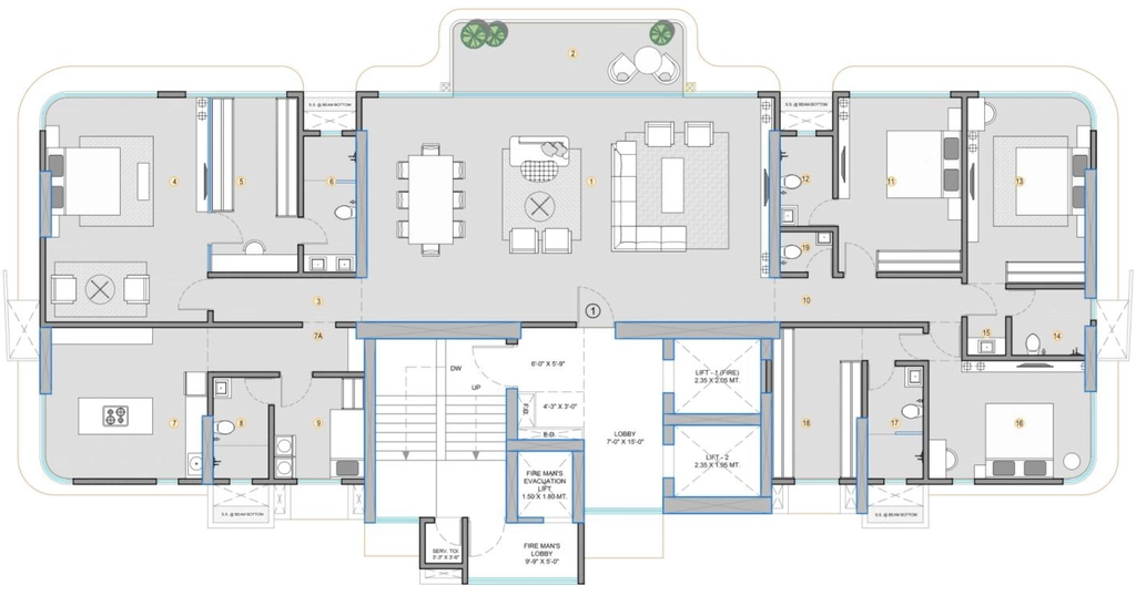 4 BHK Flat in S Raheja Evergreen in Bandra West, Mumbai - Image 903861