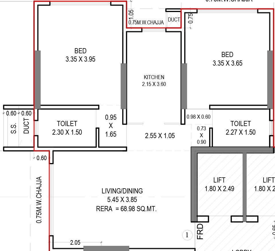 2 BHK Flat in Nagpal Flushel Apartments in Bandra West, Mumbai - Image 903832