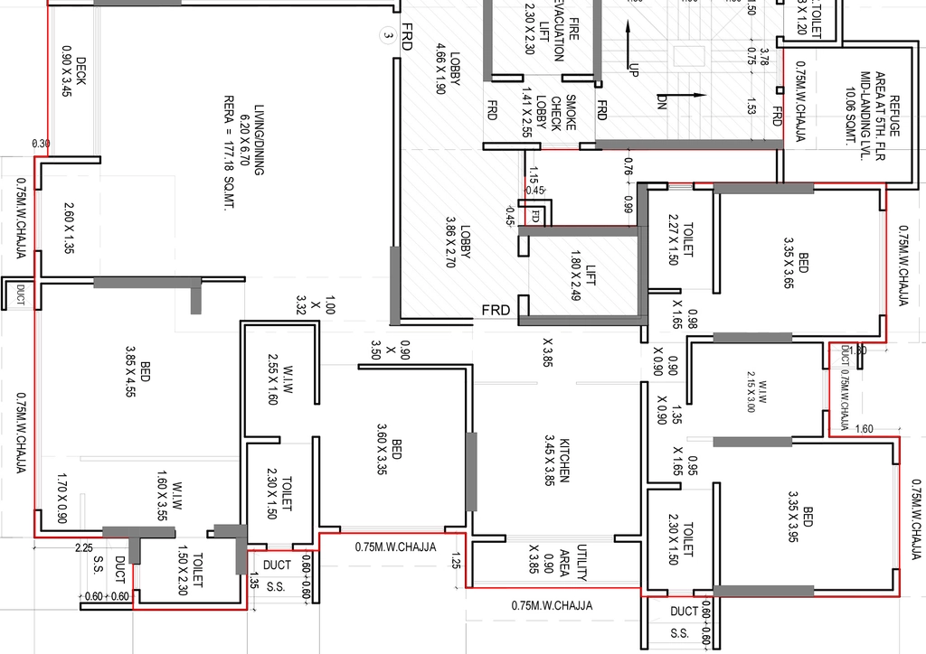 4 BHK Flat in Nagpal Flushel Apartments in Bandra West, Mumbai - Image 903835