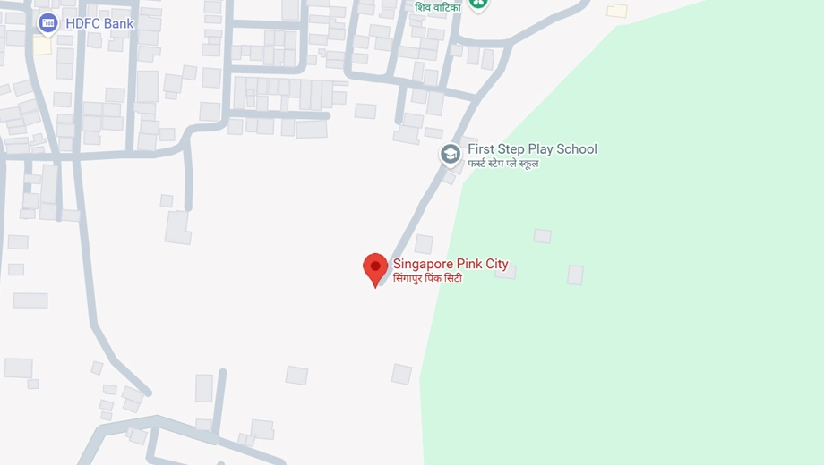 Location of Sarthak Singapore Pink City in Mhow, Indore - Image 370265