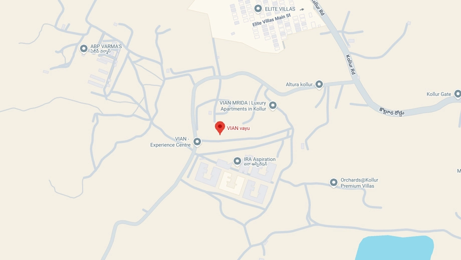 Location of Vian Vayu in Kollur, Hyderabad - Image 370345