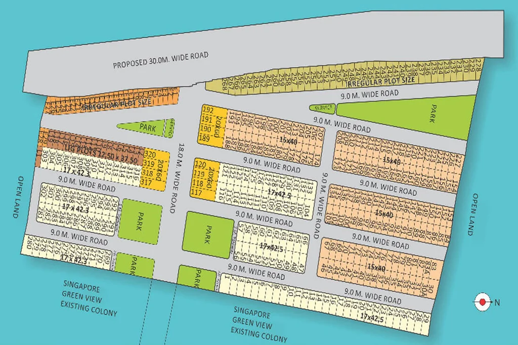 Master Plan of Sarthak Singapore The Grand Maratha in Talawali Chanda, Indore - Image 370353